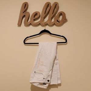 White AEO Aztec Stitched Jeans (2S)